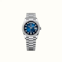 Day-Date 36mm 128396TBR Blue Dial