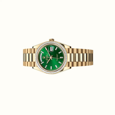 Day-Date 36mm 128398TBR Green Dial