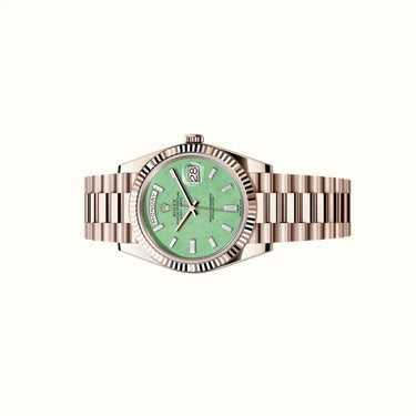 Day-Date 40mm 228235JG Light Green Dial