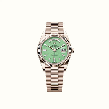 Day-Date 40mm 228235JG Light Green Dial