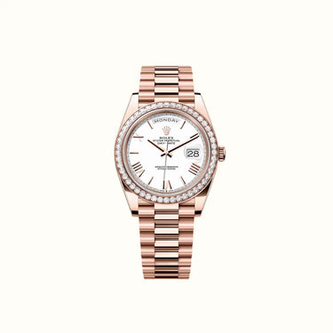 Day-Date 40mm 228345RBR White Dial