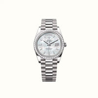 Day-Date 40mm 228349RBR Pearlescent White Dial