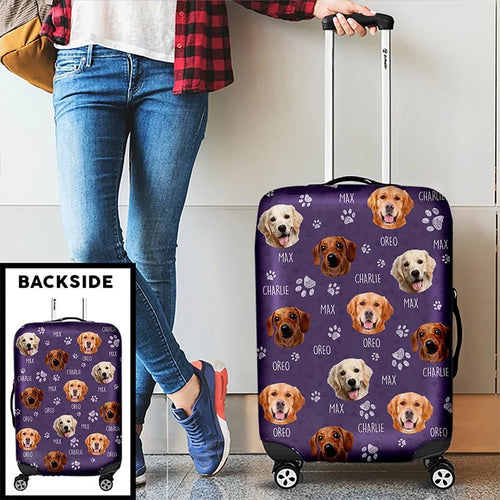 Custom Photo A Dog’s Heart: The Greatest Gift of All - Custom Travel Luggage Cover - Perfect Gifts for Pet Lovers and Owners