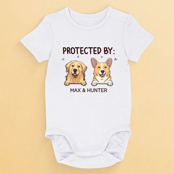 Tiny Friends of Our Baby - Custom Baby Onesie Featuring Personalized Dog and Cat Designs - Perfect gift for baby showers, tailored for pet lovers and pet owners