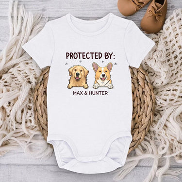 Tiny Friends of Our Baby - Custom Baby Onesie Featuring Personalized Dog and Cat Designs - Perfect gift for baby showers, tailored for pet lovers and pet owners
