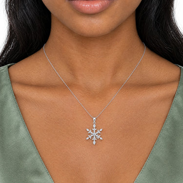 Eirwen Snowflake Pendant Necklace