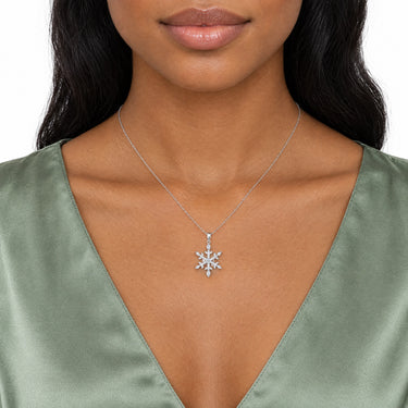 Eirwen Snowflake Pendant Necklace