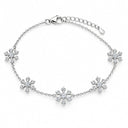 Eirwen Snowflake Station Chain Bracelet