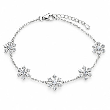 Eirwen Snowflake Station Chain Bracelet