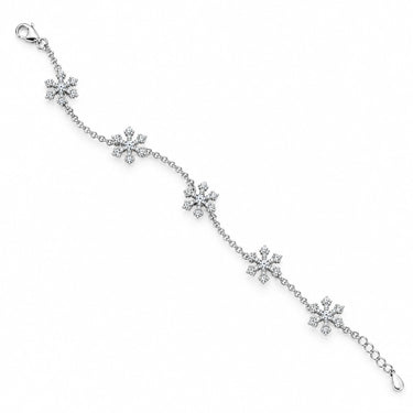 Eirwen Snowflake Station Chain Bracelet