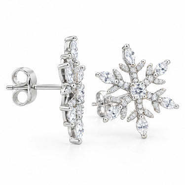 Eirwen Snowflake Stud Earrings