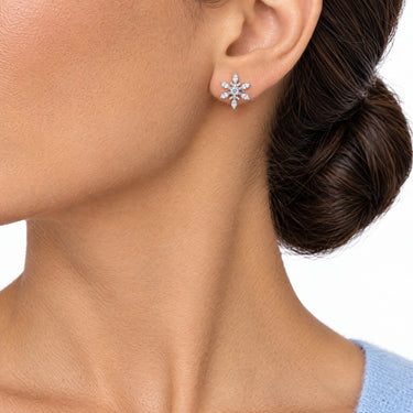 Eirwen Snowflake Stud Earrings