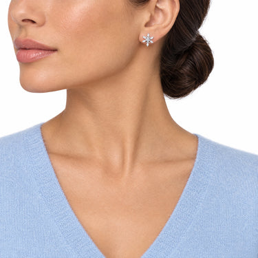 Eirwen Snowflake Stud Earrings