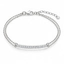 Elara Double Strand Pave Bar Bracelet