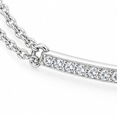Elara Double Strand Pave Bar Bracelet