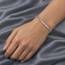 Elara Double Strand Pave Bar Bracelet