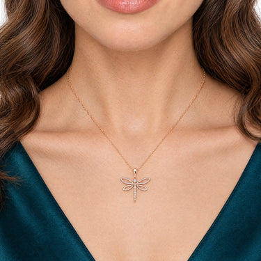 Elowen Dragonfly Pendant Necklace