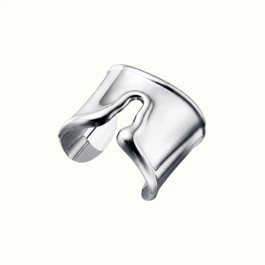 Elsa Peretti White Open Wide Cuff Bracelet