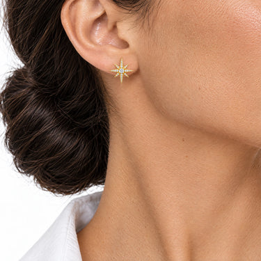 Estelle North Star Stud Earrings