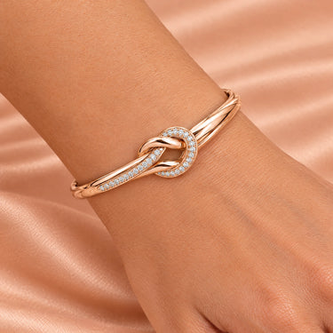 Eterna Love Knot Bangle Bracelet
