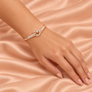 Eterna Love Knot Bangle Bracelet