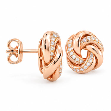 Eterna Love Knot Stud Earrings