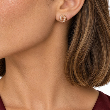 Eterna Love Knot Stud Earrings