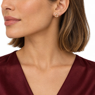 Eterna Love Knot Stud Earrings