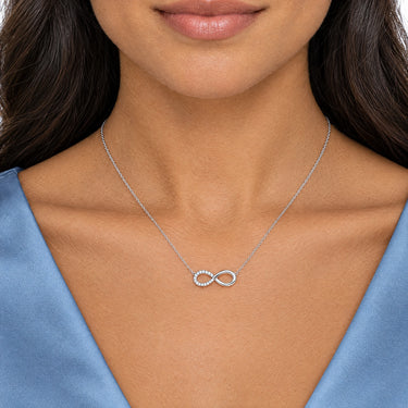 Eterna Sideways Infinity Necklace
