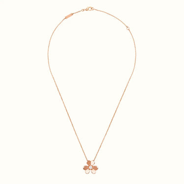 Frivole Rose Sculpted Petal Flower Necklace