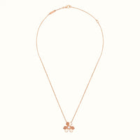 Frivole Rose Sculpted Petal Flower Necklace