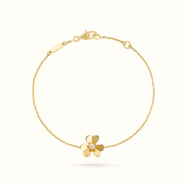 Frivole Center Stone Flower Bracelet