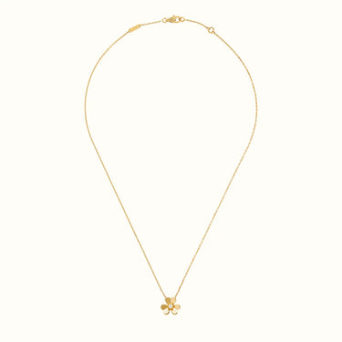 Frivole Yellow Gold Flower Pendant Necklace