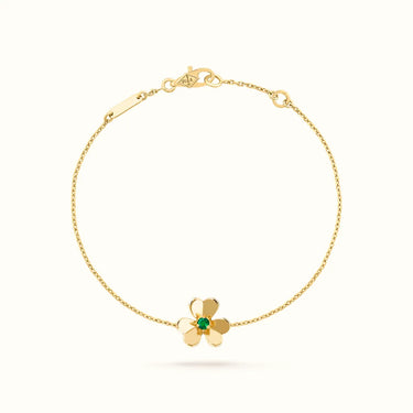 Clover Frivole Center Stone Flower Bracelet