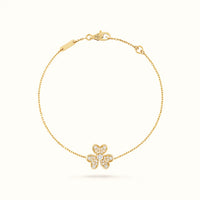 Frivole Yellow Pavé Flower Bracelet