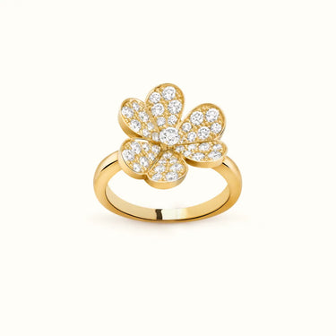Frivole Pavé Flower Ring