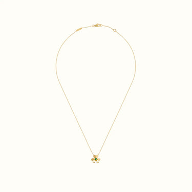 Frivole Yellow Sculpted Blossom Necklace