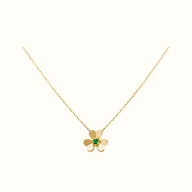 Frivole Yellow Sculpted Blossom Necklace