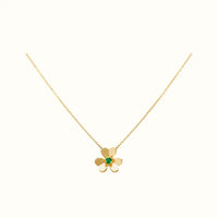 Frivole Yellow Sculpted Blossom Necklace