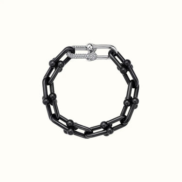 HardWear Black Pavé Ball Link Chain Bracelet