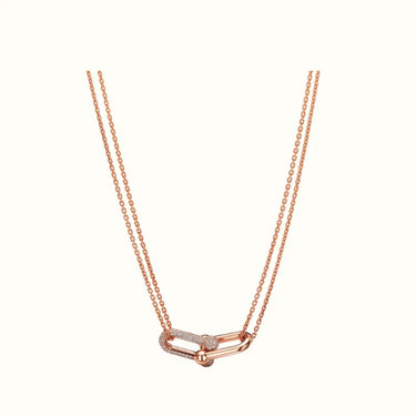 HardWear Rose Double Chain Pavé Ball Link Necklace