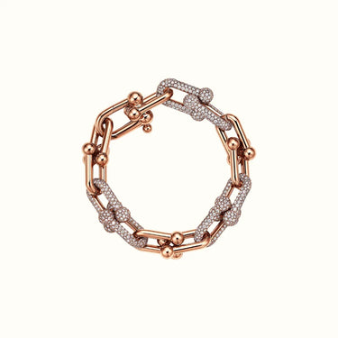 HardWear Rose Full Pavé Ball Link Chain Bracelet