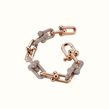 HardWear Rose Full Pavé Ball Link Chain Bracelet