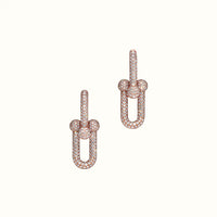HardWear Rose Full Pavé Ball Link Drop Earrings