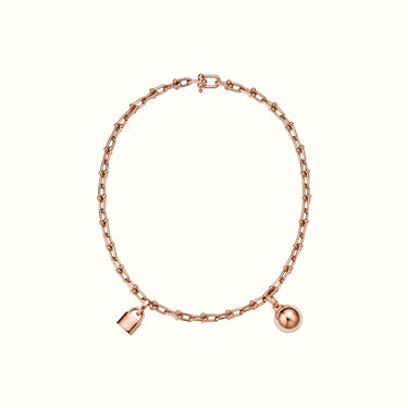 HardWear Lock Ball Charm Chain Necklace