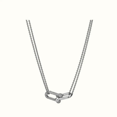 HardWear Double Chain Pavé Ball Link Necklace