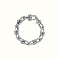 HardWear White Full Pavé Link Chain Bracelet