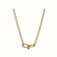 HardWear Yellow Double Chain Pavé Ball Link Necklace