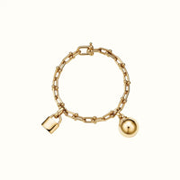 HardWear Lock Ball Charm Chain Bracelet