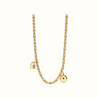 HardWear Lock Ball Charm Chain Necklace